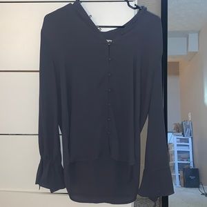 Loft grey blouse